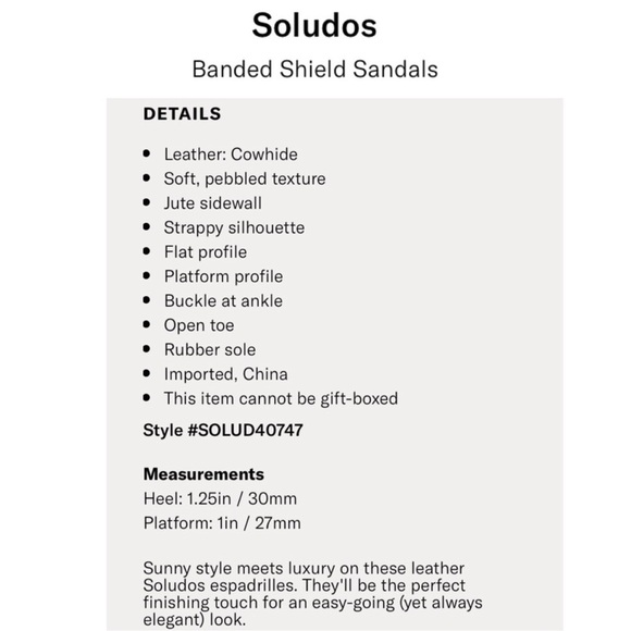 Soludos Whited Banded Shield White Sandal Espadrille 11 - Picture 4 of 4